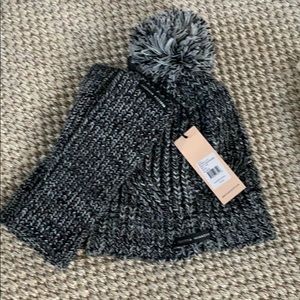 Rebecca Minkoff Knit Beanie and Hand Warmer Set